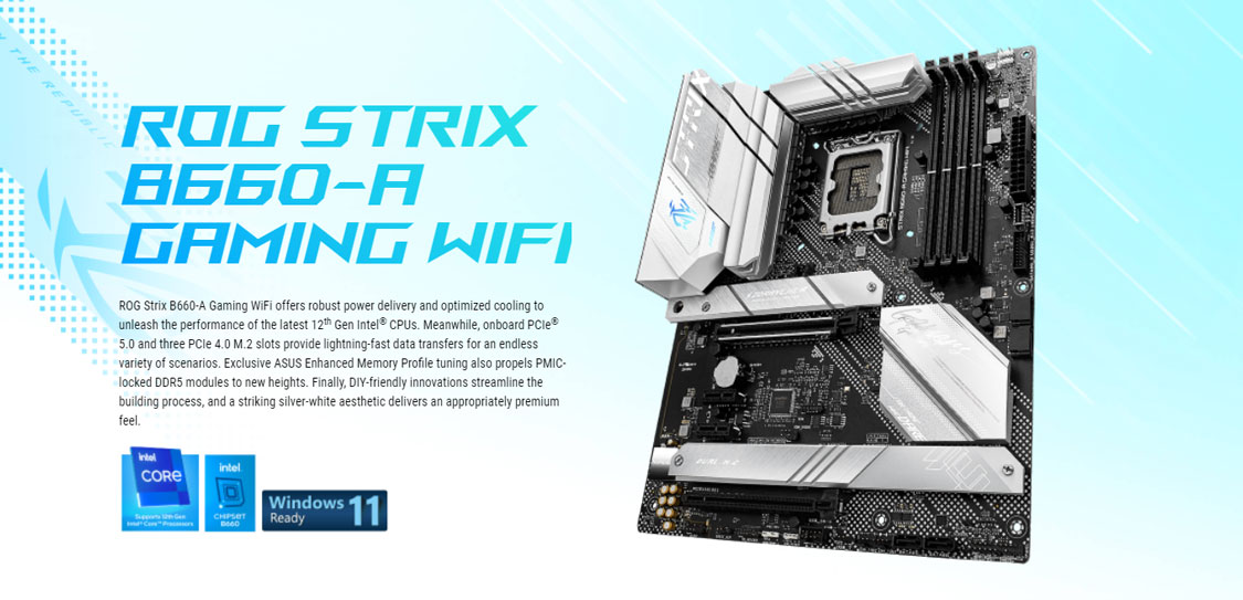 ASUS ROG STRIX B660-A GAMING WIFI 12th Gen DDR5 ATX Motherboard