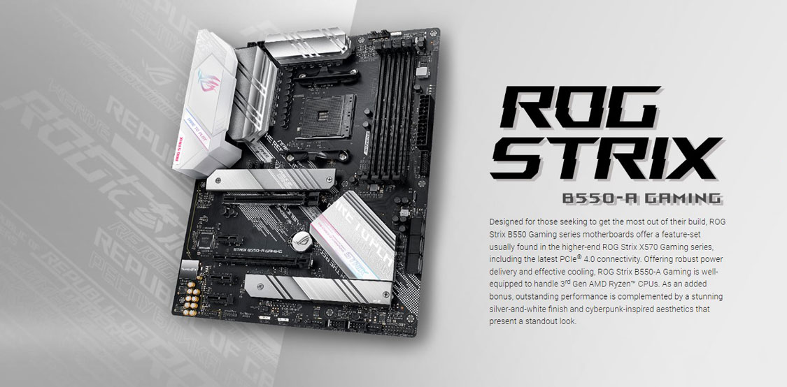 ASUS ROG STRIX B550-A Ryzen AM4 Gaming ATX Motherboard