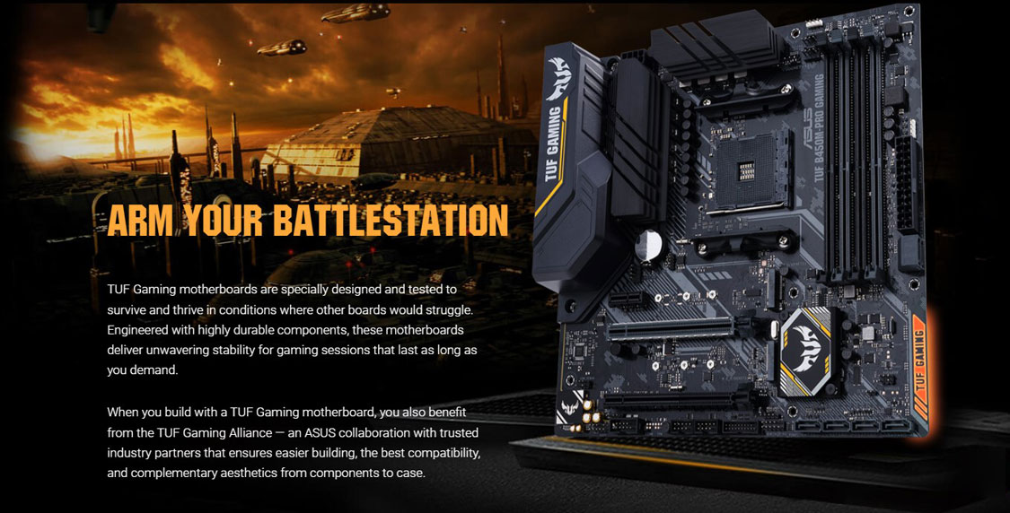 ASUS TUF B450M-PRO GAMING AMD microATX Motherboard