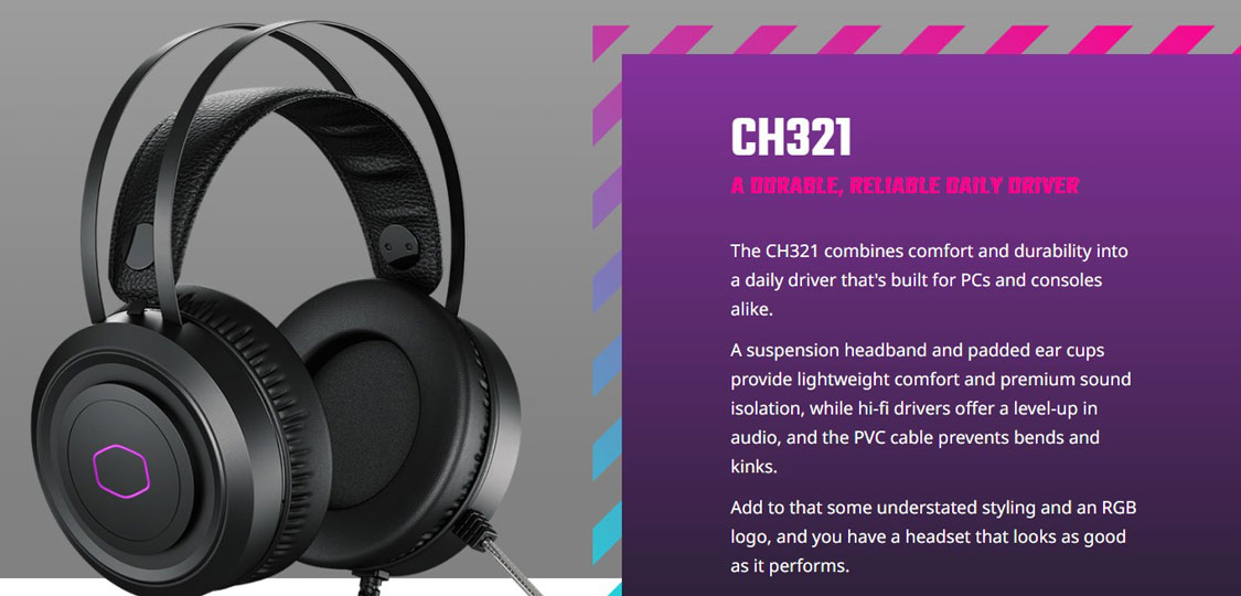 Cooler Master CH-321 Wired RGB Gaming Headset